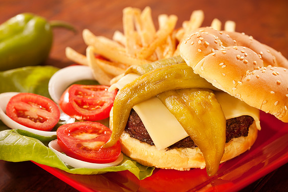 Green Chili Hamburger